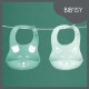 Babymoov Lot de 2 bavoirs en silicone BIB'ISY, avec poche ventrale