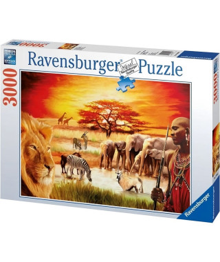 Puzzle 3000 pieces - La fierté du Massai - Ravensburger - Paysage et nature - Mixte - Adulte