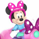 Minnie, Véhicule avec 1 figurine 7,5 cm et 1 accessoire, Modele Scooter avec Side-Car, Jouet pour enfants des 3 ans, MCN182