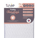 TINÉO - Matelas Climatisé 70x140x10cm, Matelas Bébé, Climatisé, 1 Face Été, 1 Face Hiver, Sans Traitement, Fabriqué En France