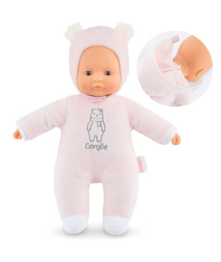 Corolle - Mon Doudou Corolle - Pti'Coeur Ours Rose - 30 cm - Des 9 mois