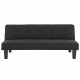 CELIA Banquette Clic-Clac 2 places contemporain capitonné - Tissu noir - L 168 x P 73 x H 71 cm