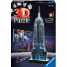 Puzzle 3D Empire State Building illuminé - Ravensburger - 216 pieces - LEDS couleur - Des 10 ans