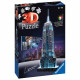 Puzzle 3D Empire State Building illuminé - Ravensburger - 216 pieces - LEDS couleur - Des 10 ans