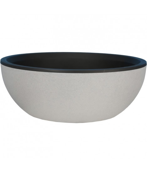 RIVIERA - Coupe pot de fleurs - granit D40 - stone