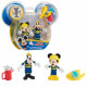 Mickey, 2 figurines articulées 7,5 cm avec accessoires, Theme Pompier, Jouet pour enfants des 3 ans, MCC044