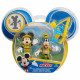Mickey, 2 figurines articulées 7,5 cm avec accessoires, Theme Camping, Jouet pour enfants des 3 ans, MCC043