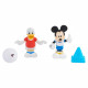 Mickey, 2 figurines articulées 7,5 cm avec accessoires, Theme Football, Jouet pour enfants des 3 ans, MCC042