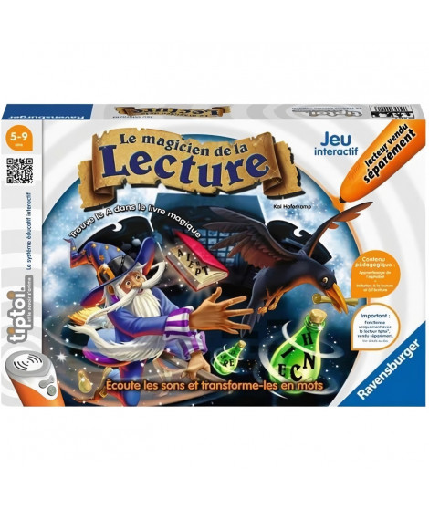 tiptoi - Le magicien de la lecture -  Ravensburger - Jeu électronique éducatif - Des 5 ans - en français