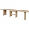 Table a manger extensible de 6 a 12 personnes style contemporain décor chene Sonoma - DINING - L 140-273 x l 90 cm