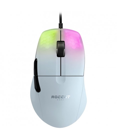 ROCCAT Souris de jeu ergonomique ultraperformante Kone One Pro White