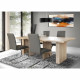 Table a manger extensible de 6 a 12 personnes style contemporain décor chene Sonoma - DINING - L 140-273 x l 90 cm