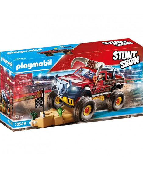 PLAYMOBIL - 70549 - Stuntshow 4x4 de cascade Taureau