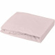 DOMIVA Drap housse + Alese Uni - 100% Coton - oeko-Tex - Blanc/Poudre - 60 x 120 cm