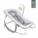 BABYMOOV Transat bébé graphik, balancelle ou fixe, molletonné, pliage compact, déhoussable, peche