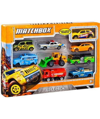 Coffret de 9 petites voitures Matchbox - Modele aléatoire - Des 3 ans - Multicolore