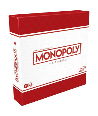 Monopoly Signature, jeu de plateau pour enfants, jeu de societe des 4 ans, version francaise