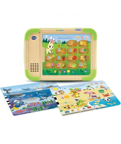 VTECH - Play Green - Tactikid, ma Tablette Educative - Jouet Bois FSC