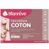 BLANREVE Traversin en coton - 140 cm - Blanc