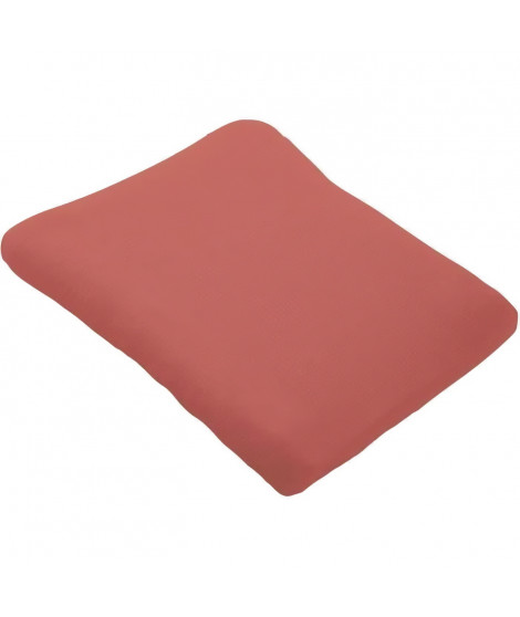 Housse de matelas a  langer en éponge bouclette - Terracotta - 50 X 75 cm