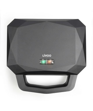 LIVOO - Appareil a gaufres et croques - DOP232 - Surface de cuisson : 12,5 x 23 cm  -  Profondeur des plaques : 1,5 cm