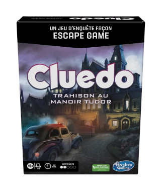 Cluedo Escape Trahison au Manoir Tudor - jeu d'enquete façon escape game - 1 a 6 joueurs -des 10 ans