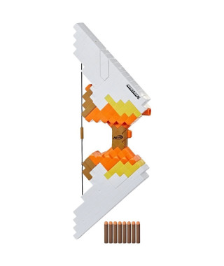 Arc motorisé Nerf Minecraft Sabrewing - 8 fléchettes - Inspiré de Minecraft