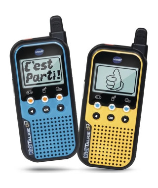 Talkie Walkie VTECH Kidi Talkie - Bleu & Jaune - 6 en 1 pour des heures de jeu et de fun