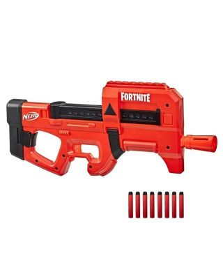 Nerf Fortnite Compact SMG, Blaster a fléchettes motorisé, revetement Ultra Red, chargeur interne 8 fléchettes, inclut 8 fléch…