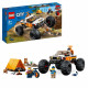 LEGO City 60387 Les Aventures du 4x4 Tout-Terrain, Jouet Monster Truck, Jeu Camping