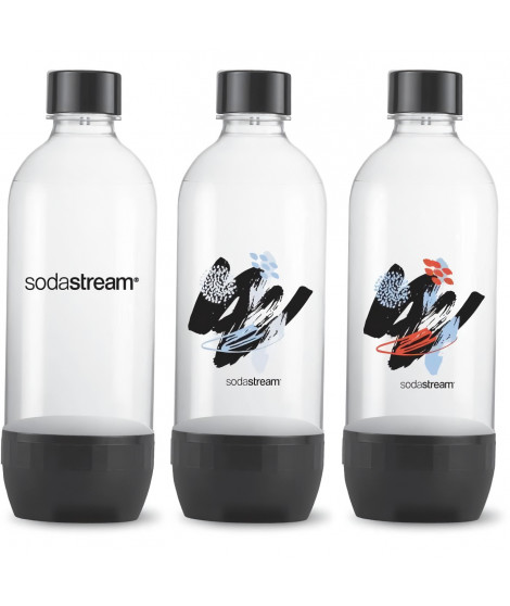 SODASTREAM Bouteille de gazéification PET 1 L - Lot de 3