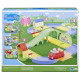 Peppa Pig Le circuit en ville de Peppa avec route modulable, inclut véhicule et 1 figurine, +35 sons, a partir de 3 ans