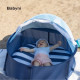 BABYMOOV Babyni mariniere 2 en 1, aire de jeux & lit d'appoint , anti-UV FPS 50+, moustiquaire + auvent inclus, systeme pop-up