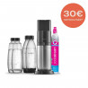 SODASTREAM DUONCB - Machine DUO Noire Pack 4 bouteilles (2 carafes DUO + 2 Fuse LV) + 1 cylindre d'échange CQC