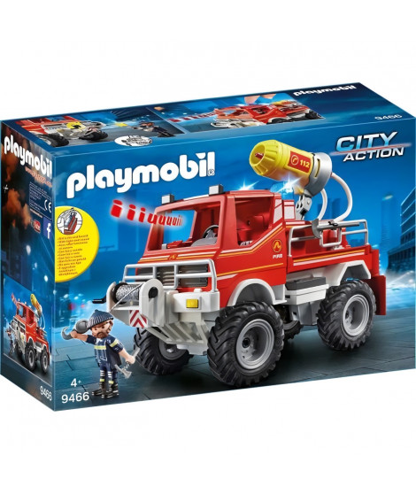 PLAYMOBIL - 9466 - City Action - 4x4 de pompier avec lance-eau