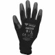 Gants en tricot microfin, noir, L - Brilliant Tools BT156932