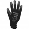 Gants en tricot microfin, noir, L - Brilliant Tools BT156932