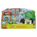 Camion poubelle Play-Doh Wheels - Play-Doh - Avec pâte a imitation ordures et 3 pots de pâte a modeler