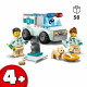 LEGO City 60382 L'Intervention du Véhicule Vétérinaire, Ambulance Jouet pour Animaux