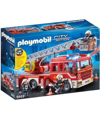 PLAYMOBIL - 9463 - City Action - Camion de pompiers avec échelle pivotante