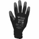 Gants en tricot microfin, noir, M - Brilliant Tools BT156931