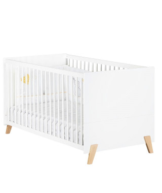 Lit évolutif 140x70 - Little Big Bed en bois blanc