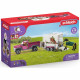 Pick-up avec remorque pour cheval - SCHLEICH - 42346 - Horse Club - Plastique - Multicolore