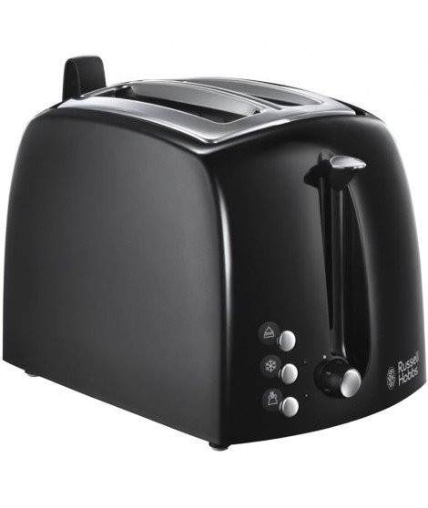 RUSSELL HOBBS 22601-56 Toaster Grille-Pain Texture Fentes Larges - Noir