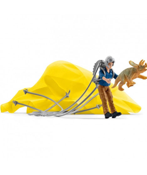 SCHLEICH - Sauvetage en parachute - 41471 - Gamme Dinosaurs