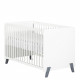 Lit bébé 120 x 60 en bois blanc