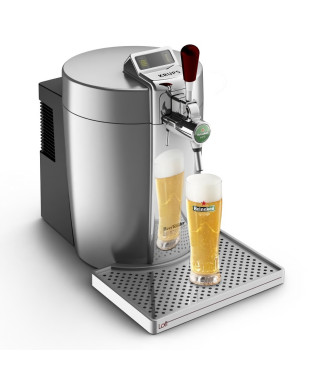 KRUPS Beertender Machine biere pression, Compatible fûts 5 L, Température parfaite, Biere fraîche et mousseuse, Loft Ed VB700E00