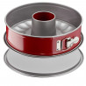 TEFAL Moule a savarin Delibake en acier - Ø 25 cm - Rouge et gris - Avec charniere