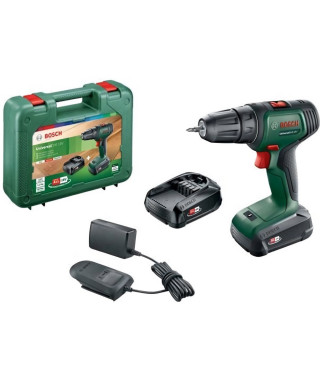 Perceuse-visseuse sans-fil Bosch - UniversalDrill 18 (Livrée avec 2 batteries 18V-1,5Ah + chargeur + coffret de transport)