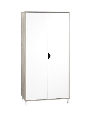 Armoire bébé 2 portes en bois